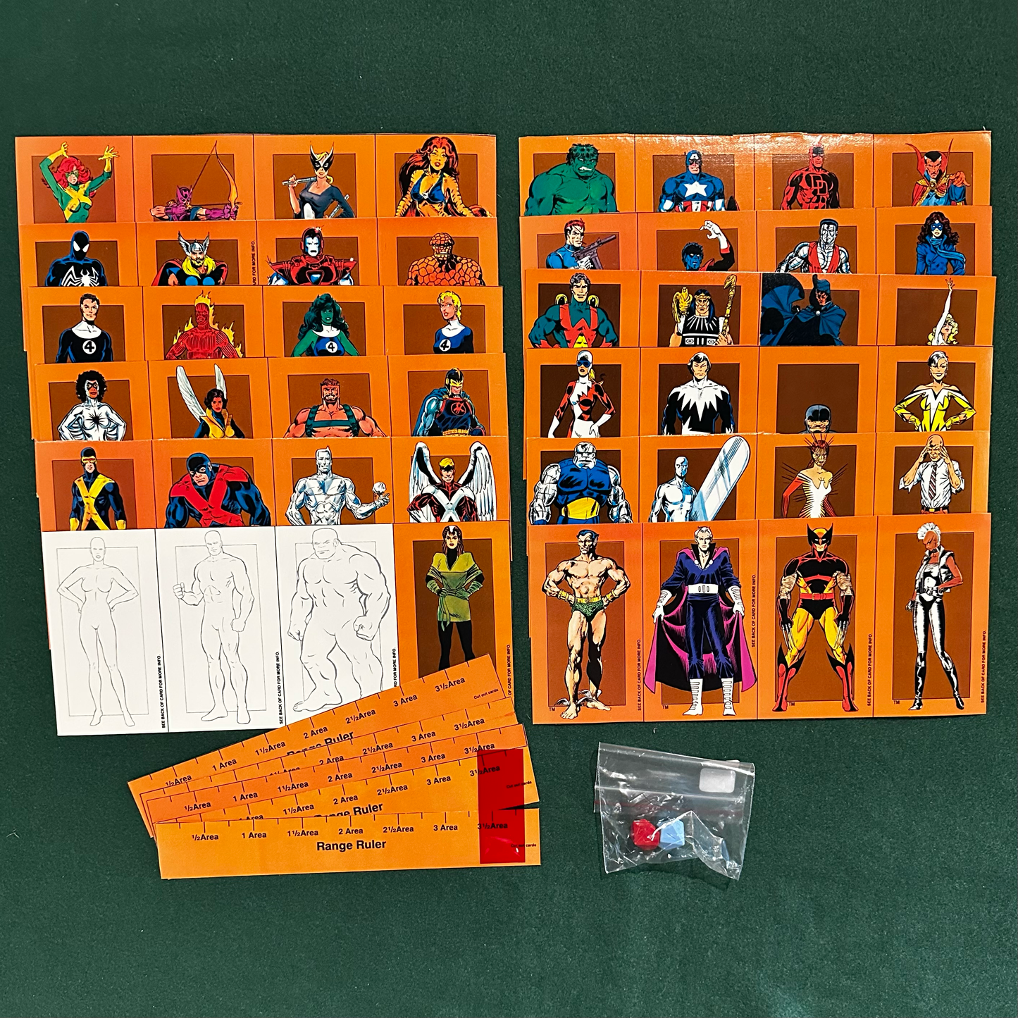 Vintage TTRPG Box Set: Marvel Super Heroes Advanced Set WITH DICE
