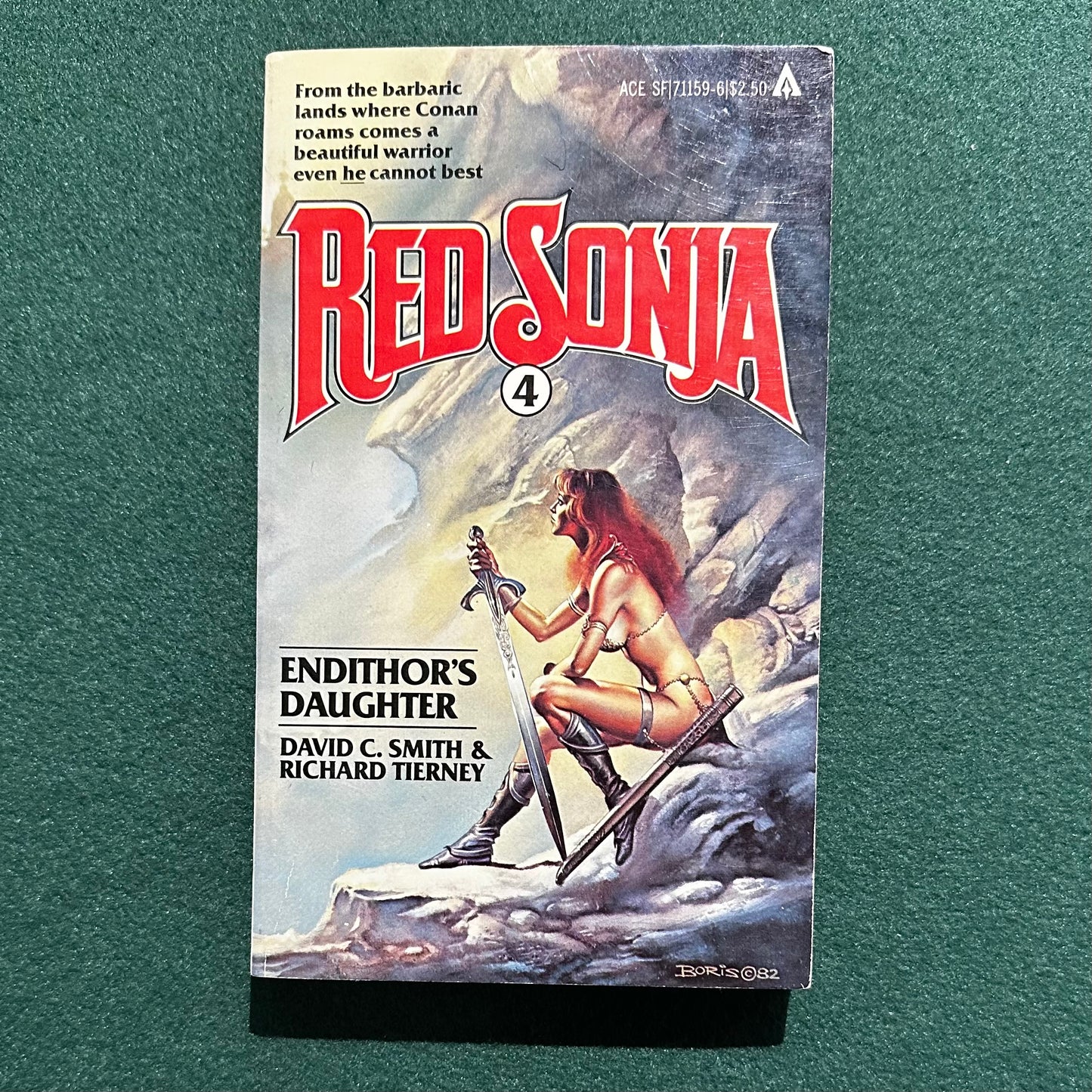 Vintage Fantasy Paperback: David C Smith & Richard L Tierney - Red Sonja 4: Endithor's Daughter first PRINTING
