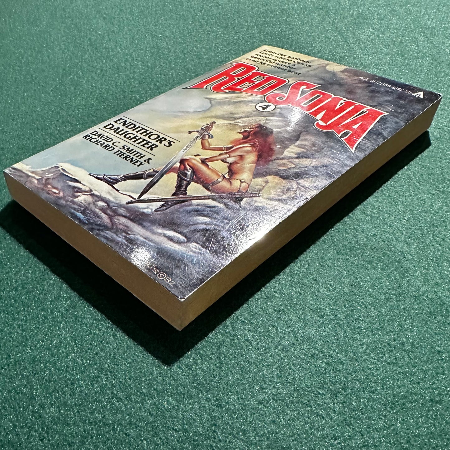 Vintage Fantasy Paperback: David C Smith & Richard L Tierney - Red Sonja 4: Endithor's Daughter first PRINTING