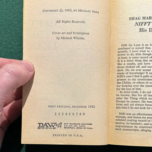 Vintage Fantasy Paperback: Michael Shea - Nifft the Lean FIRST PRINTING