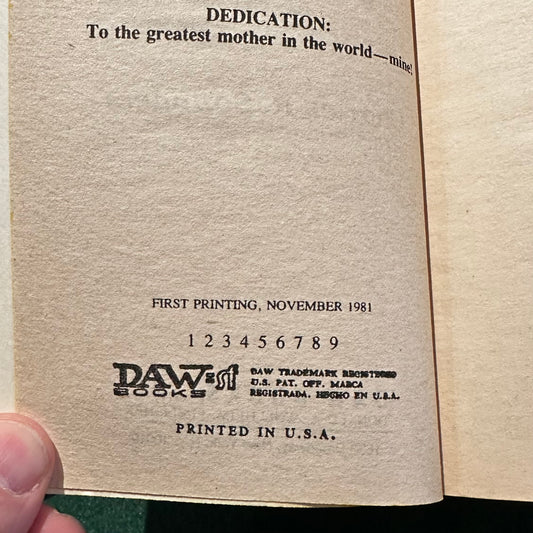 Vintage Fantasy Paperback: Charles R Saunders - Imaro FIRST PRINTING