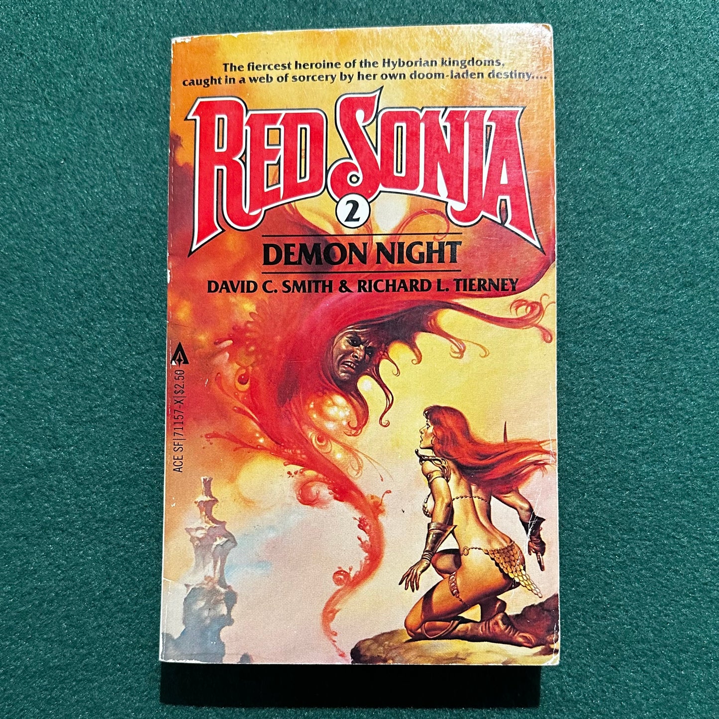 Vintage Fantasy Paperback: David C Smith & Richard L Tierney - Red Sonja 2: Demon Night SECOND PRINTING
