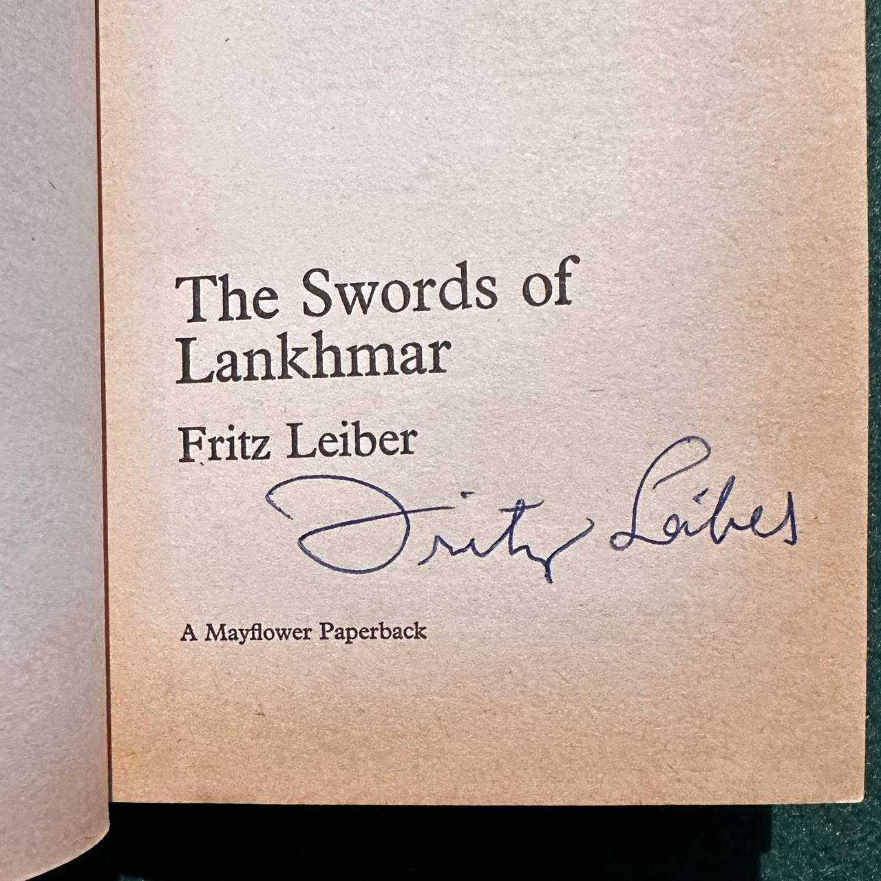 Vintage Fantasy Paperback: Fritz Leiber - The Swords of Lankhmar FIRST PRINTING