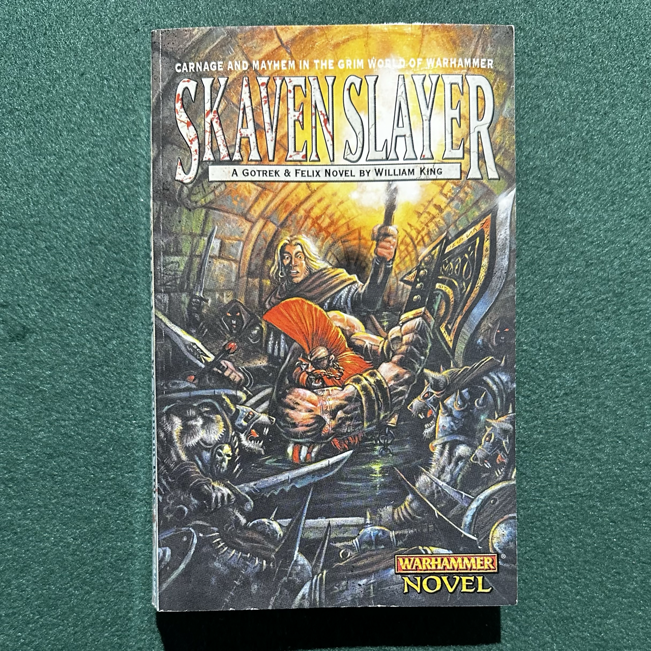 Vintage Sci-fi Paperback: William King - Warhammer: Skavenslayer FIRST PRINTING