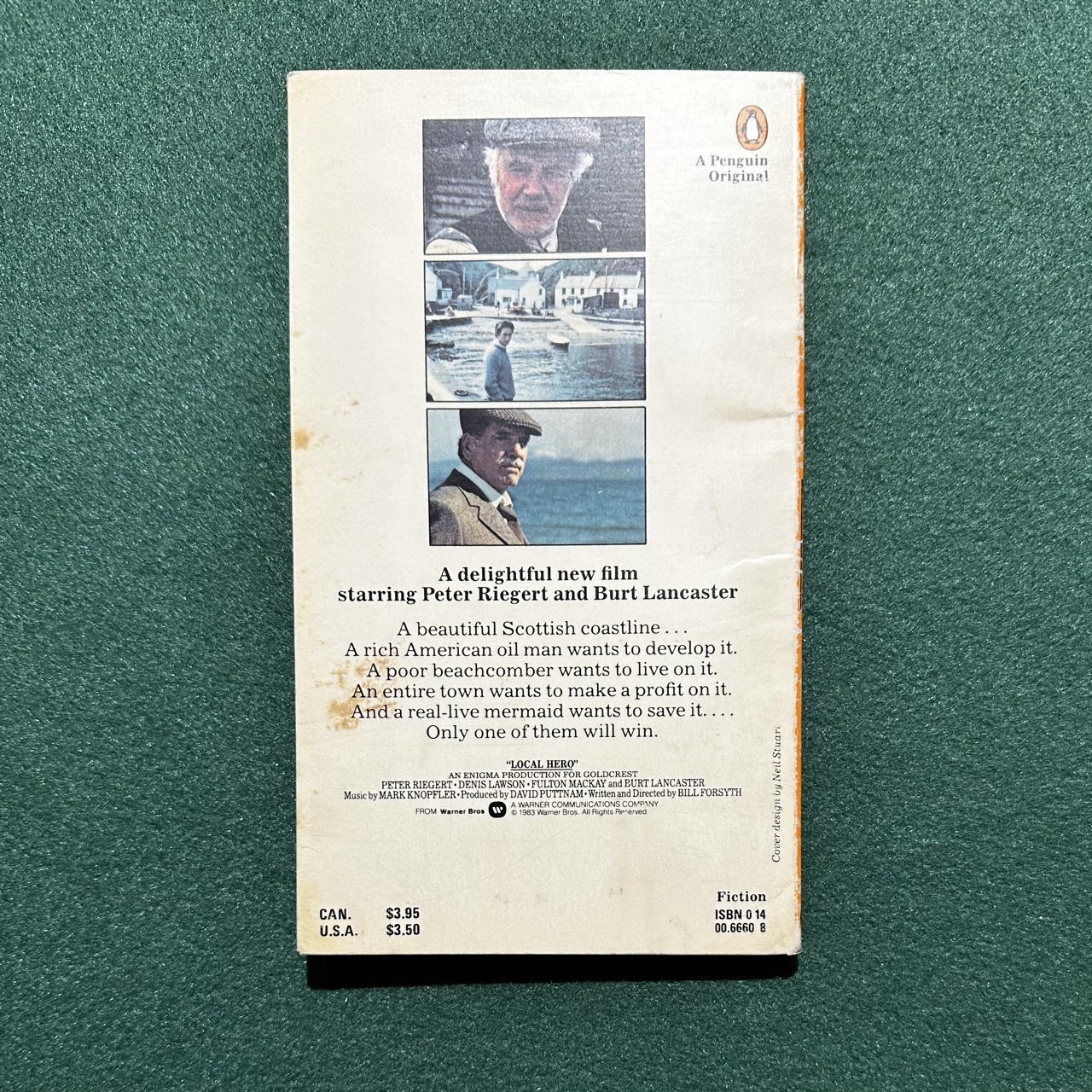 Vintage Fiction Paperback: David Benedictus - Local Hero FIRST PRINTING