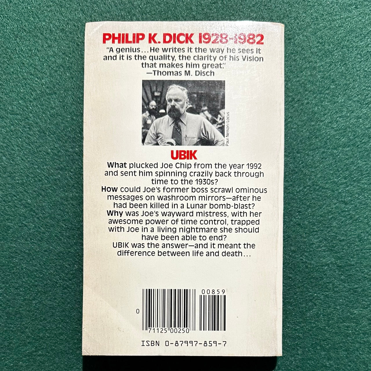 Vintage Sci-fi Paperback: Philip K Dick - Ubik DAW FIRST PRINTING