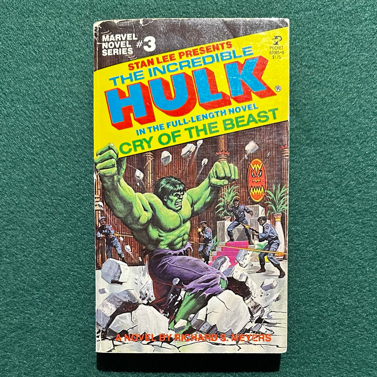 Vintage Marvel Novel Paperback: Stan Lee Presents The Incredible Hulk: Cry of the Beast FIRST PRINTING