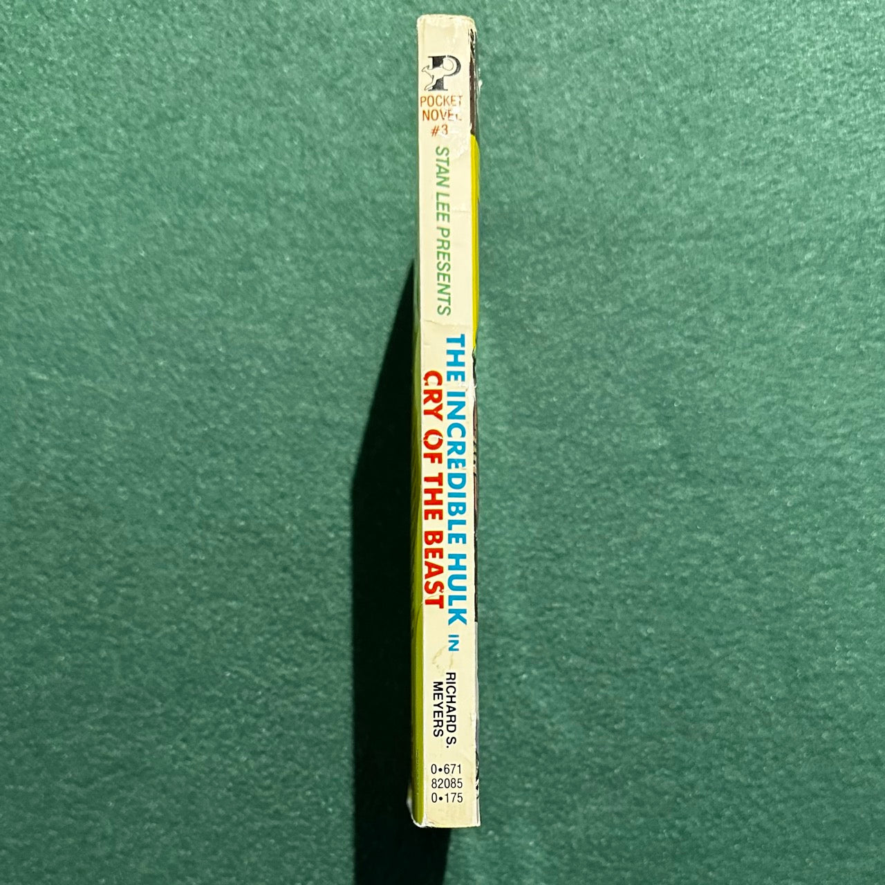 Vintage Marvel Novel Paperback: Stan Lee Presents The Incredible Hulk: Cry of the Beast FIRST PRINTING