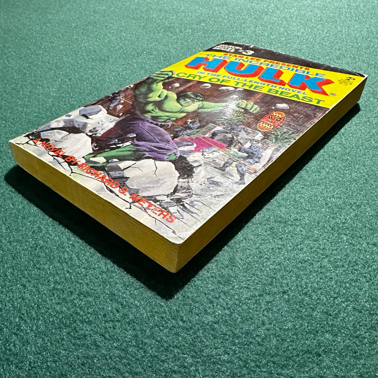 Vintage Marvel Novel Paperback: Stan Lee Presents The Incredible Hulk: Cry of the Beast FIRST PRINTING