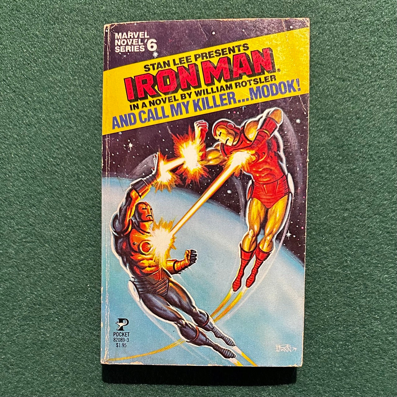 Vintage Marvel Novel Paperback: Stan Lee Presents Iron Man: And Call My Killer...MODOK! FIRST PRINTING