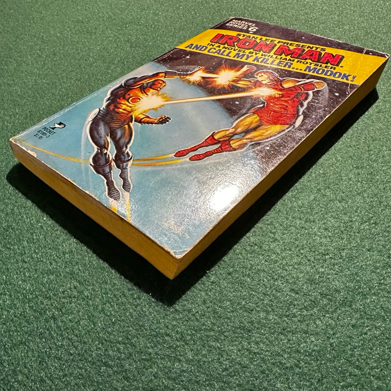 Vintage Marvel Novel Paperback: Stan Lee Presents Iron Man: And Call My Killer...MODOK! FIRST PRINTING