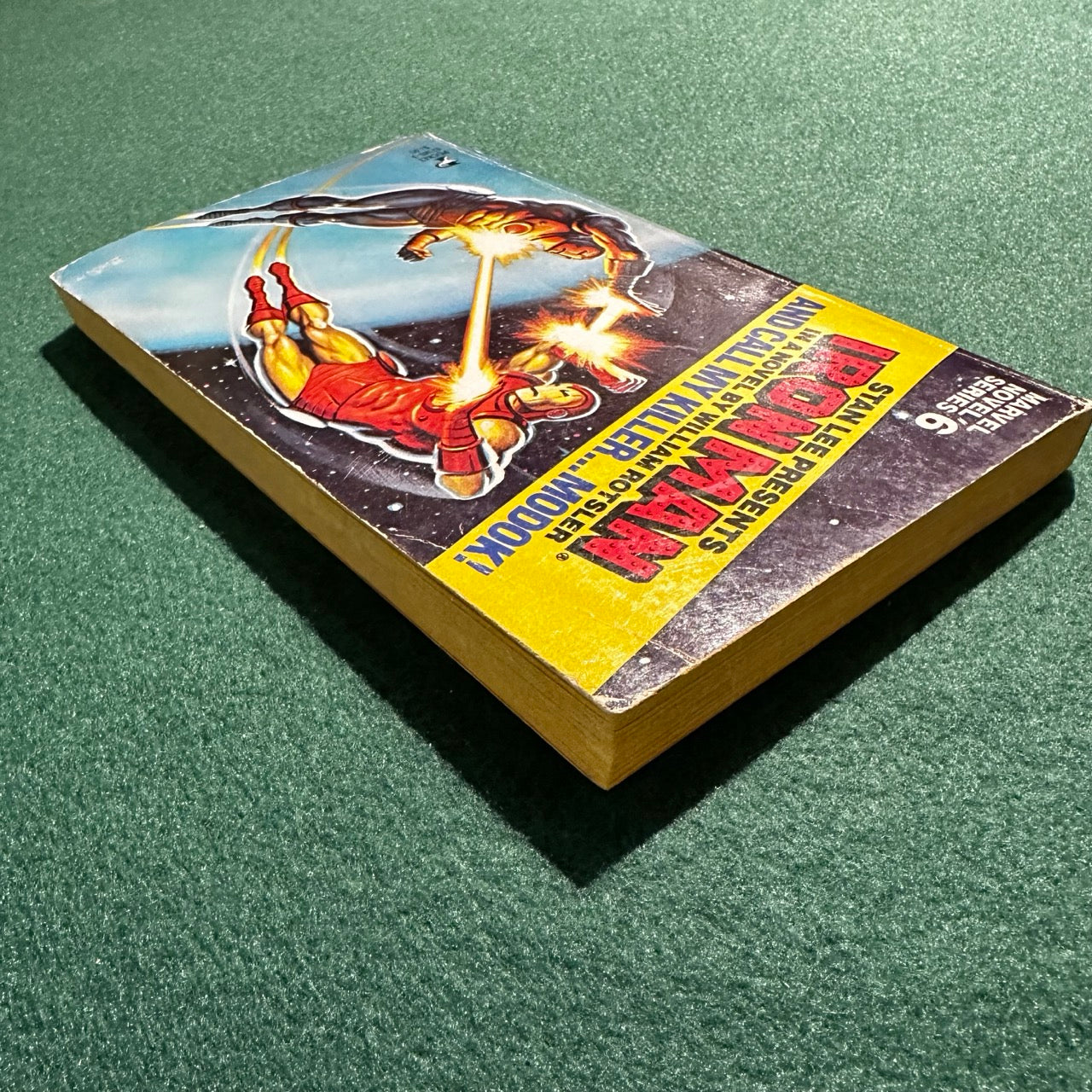 Vintage Marvel Novel Paperback: Stan Lee Presents Iron Man: And Call My Killer...MODOK! FIRST PRINTING