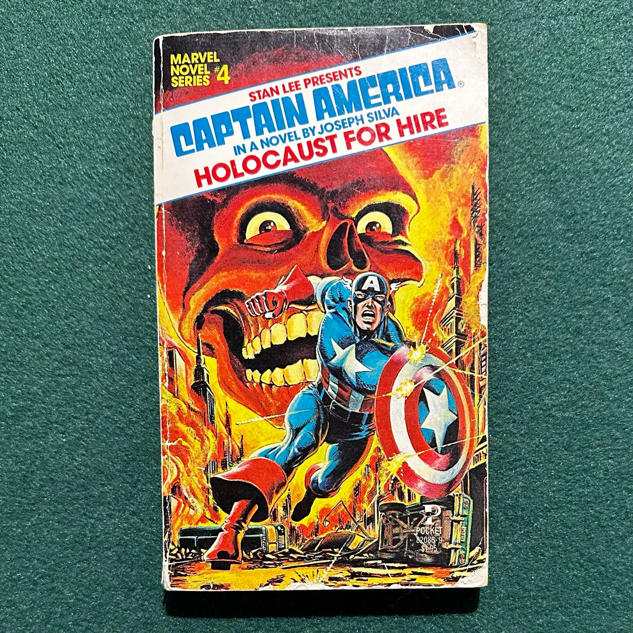 Vintage Marvel Novel Paperback: Stan Lee Presents Captain America: Holocaust For Hire FIRST PRINTING