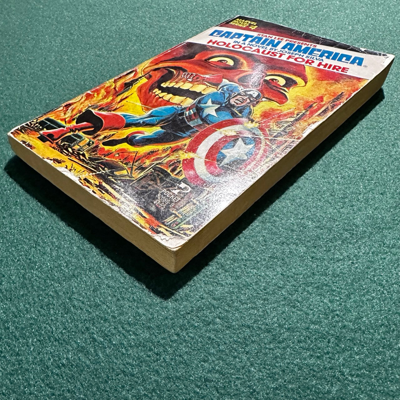 Vintage Marvel Novel Paperback: Stan Lee Presents Captain America: Holocaust For Hire FIRST PRINTING