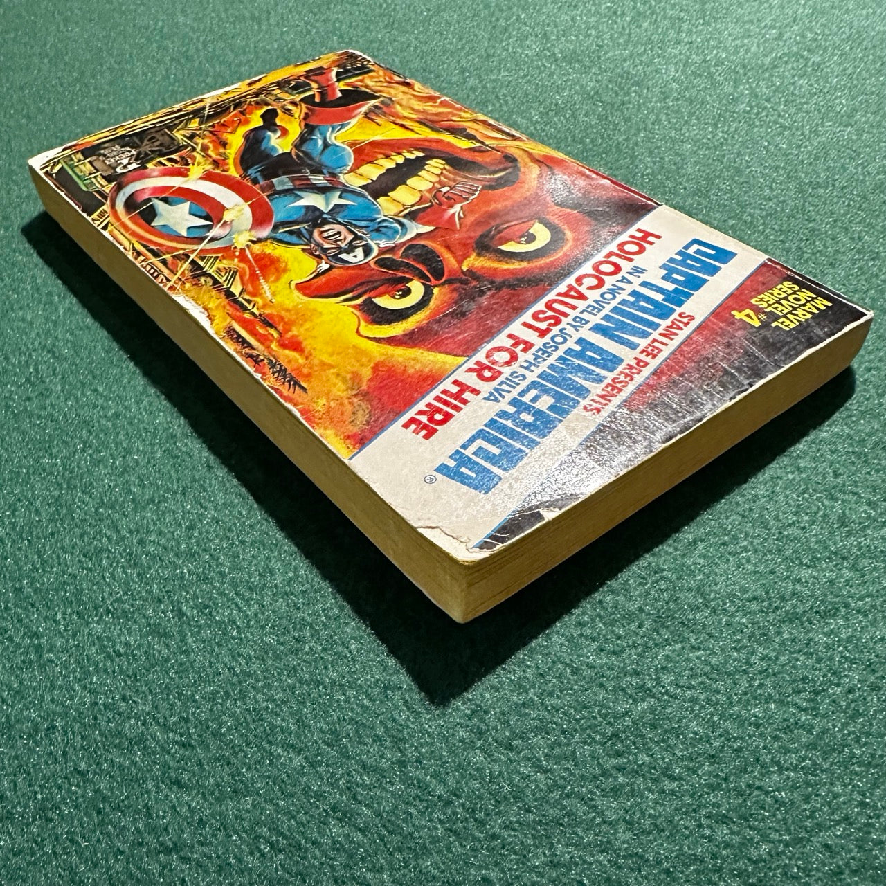 Vintage Marvel Novel Paperback: Stan Lee Presents Captain America: Holocaust For Hire FIRST PRINTING