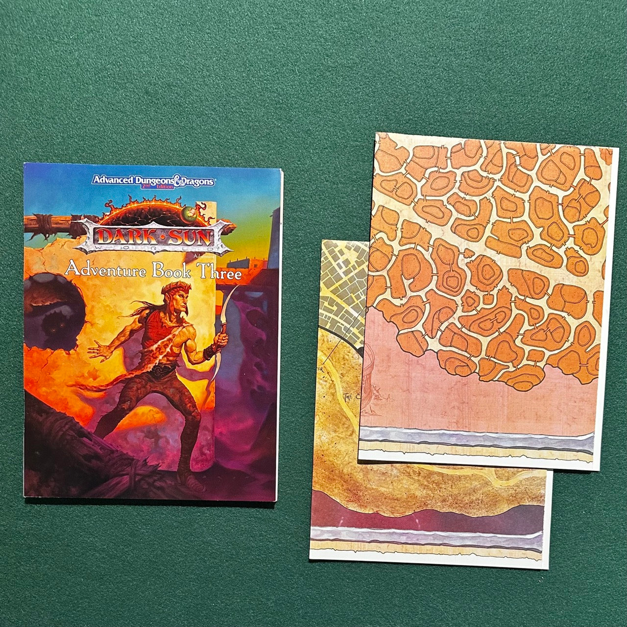 Vintage Dungeons and Dragons Box Set: 2e Dark Sun - Black Spine COMPLETE