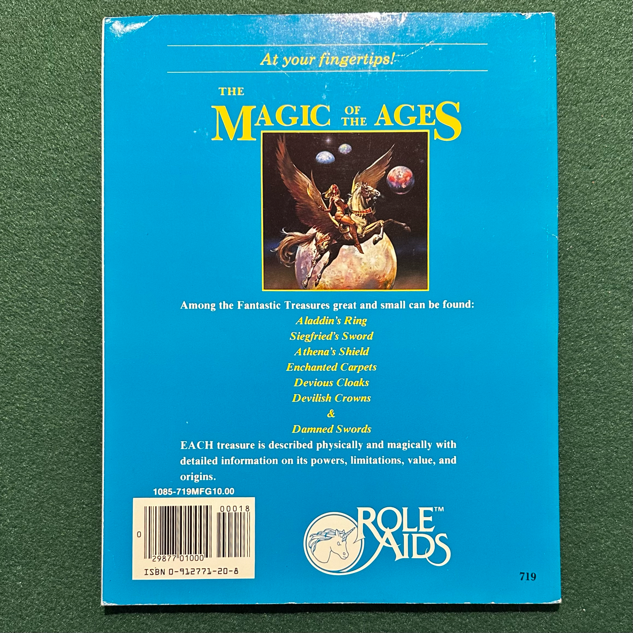 Vintage Dungeons & Dragons Paperback: Role Aids: Fantastic Treasures