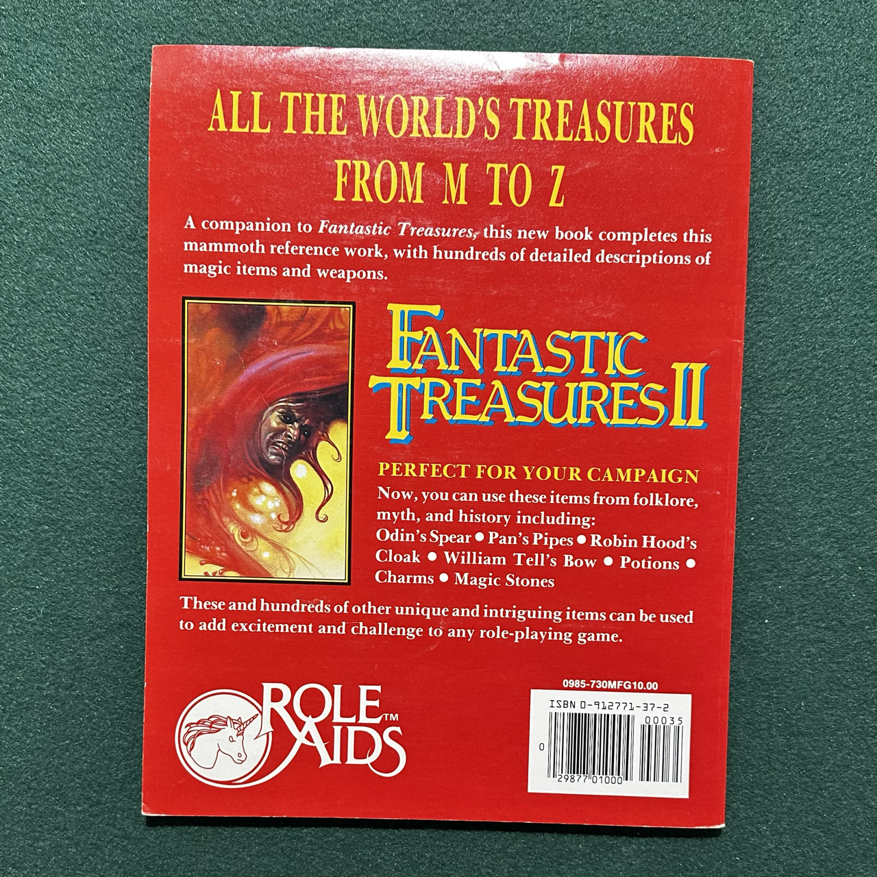 Vintage Dungeons & Dragons Paperback: Role Aids: Fantastic Treasures 2