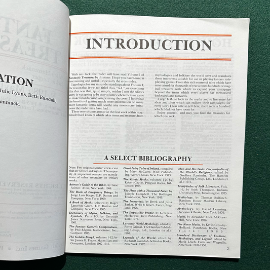 Vintage Dungeons & Dragons Paperback: Role Aids: Fantastic Treasures 2