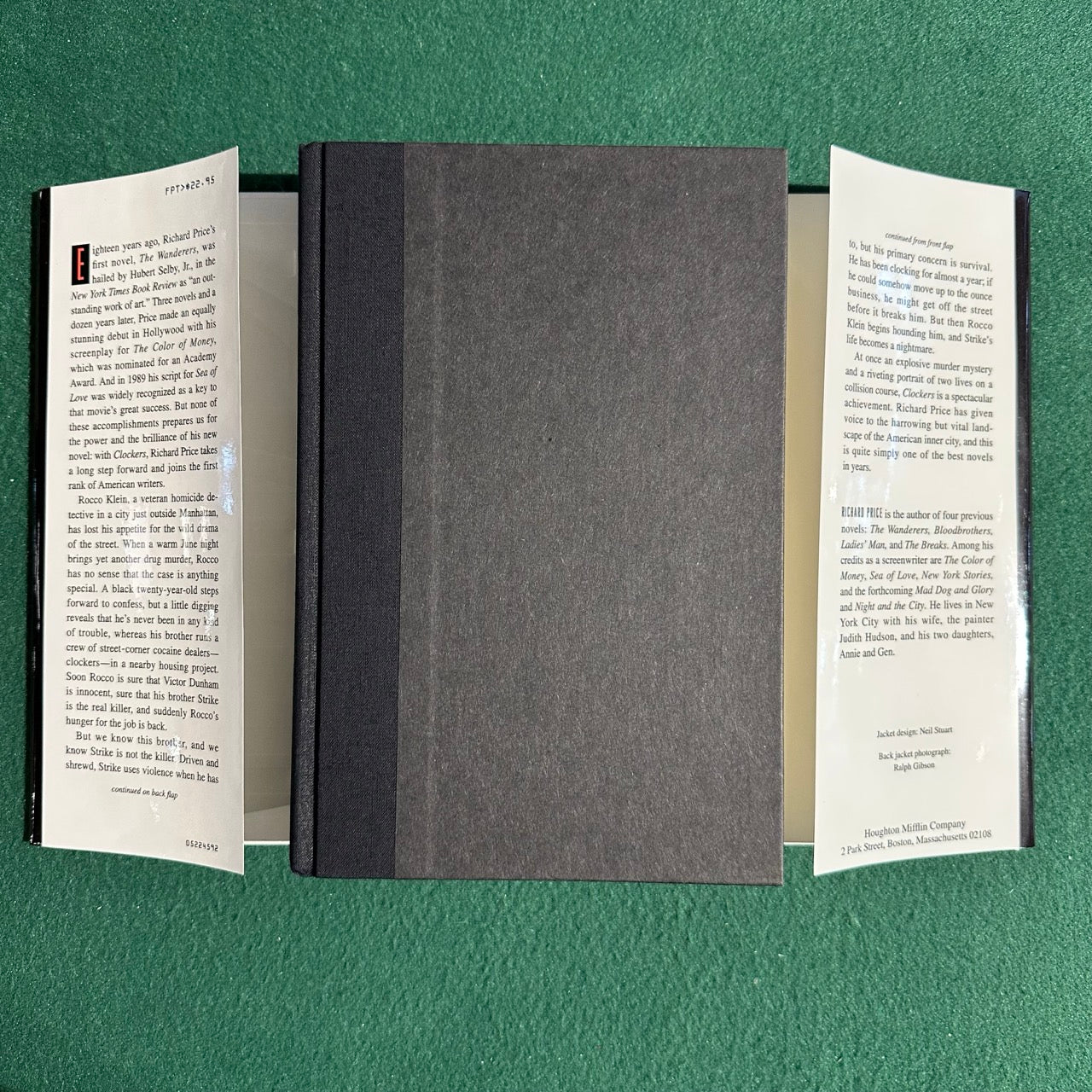 Vintage Fiction Hardback: Richard Price - Clockers SIGNED FIRST EDITION