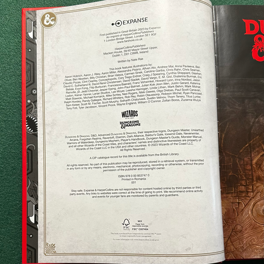 Dungeons & Dragons Hardback: Dungeons & Dragons Yearbook 2024 FIRST PRINT