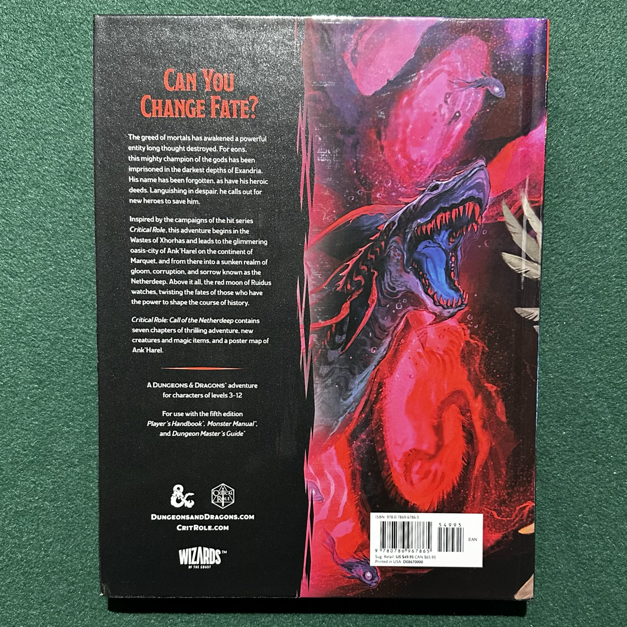 Dungeons & Dragons Hardback: Critical Role: Call of the Netherdeep 5e FIRST PRINT