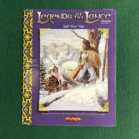 Vintage Dungeons & Dragons Accessories: Dragonlance: Legends of the Lance Newsletter 1-5 COMPLETE