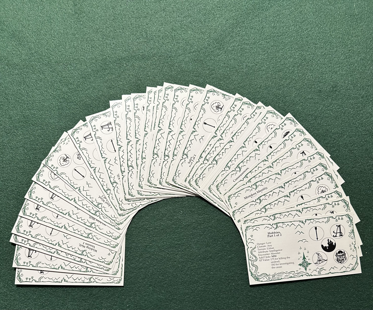 Vintage Dungeons & Dragons Accessory: Dungeon Master Deck of Encounters Set One 2e