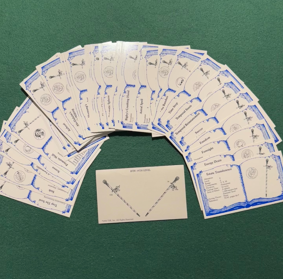 Vintage Dungeons & Dragons Accessory: Dungeon Master Deck of Encounters Set Two 2e