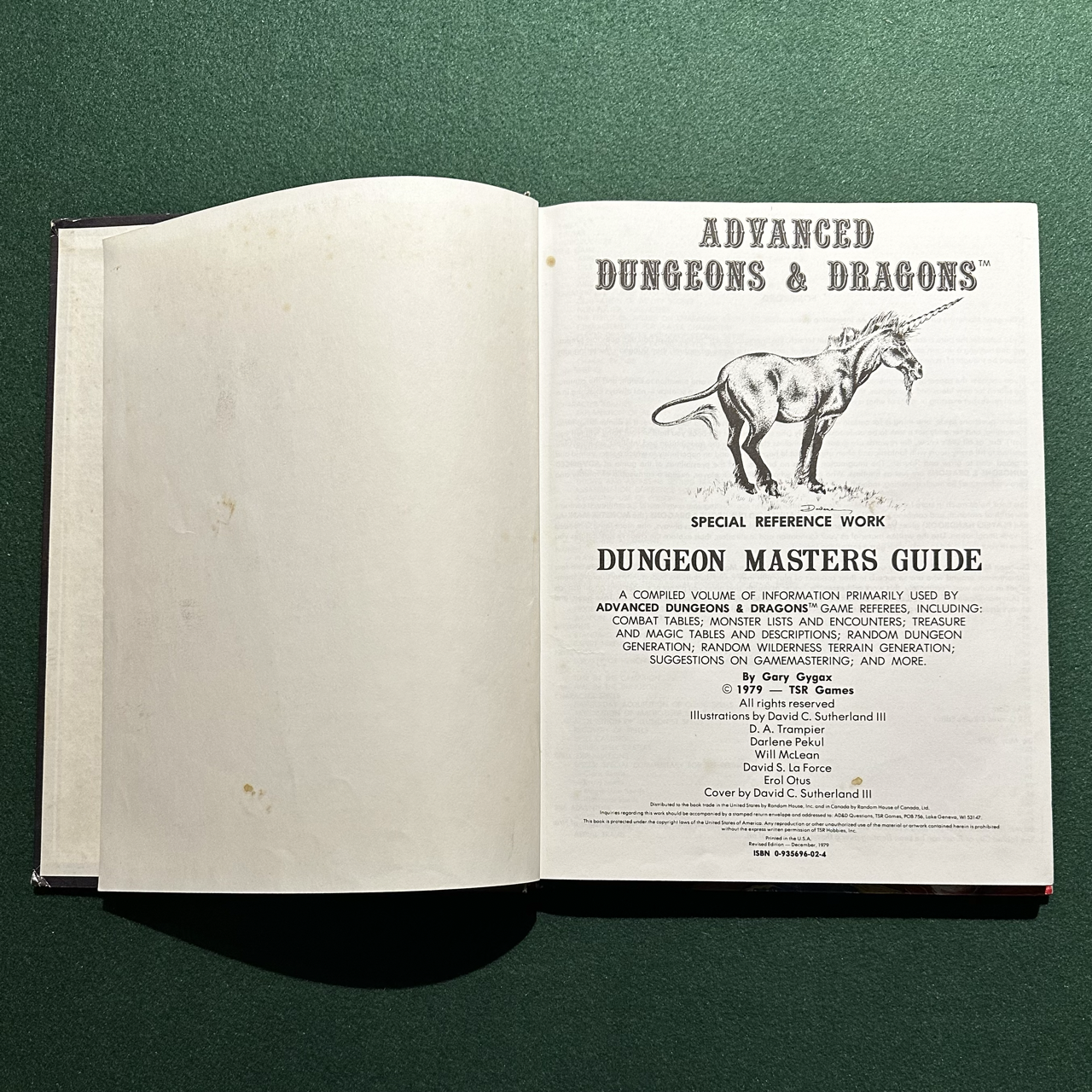 Vintage Dungeons & Dragons Core Book: Dungeon Masters Guide 1979