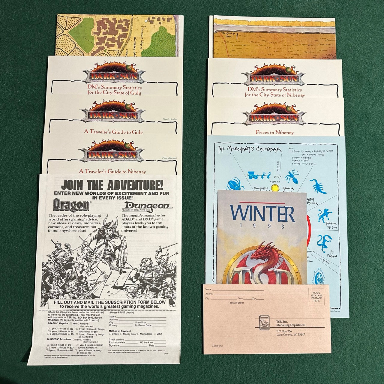 Advanced Dungeons & Dragons 2e Boxset: Dark Sun: The Ivory Triangle COMPLETE