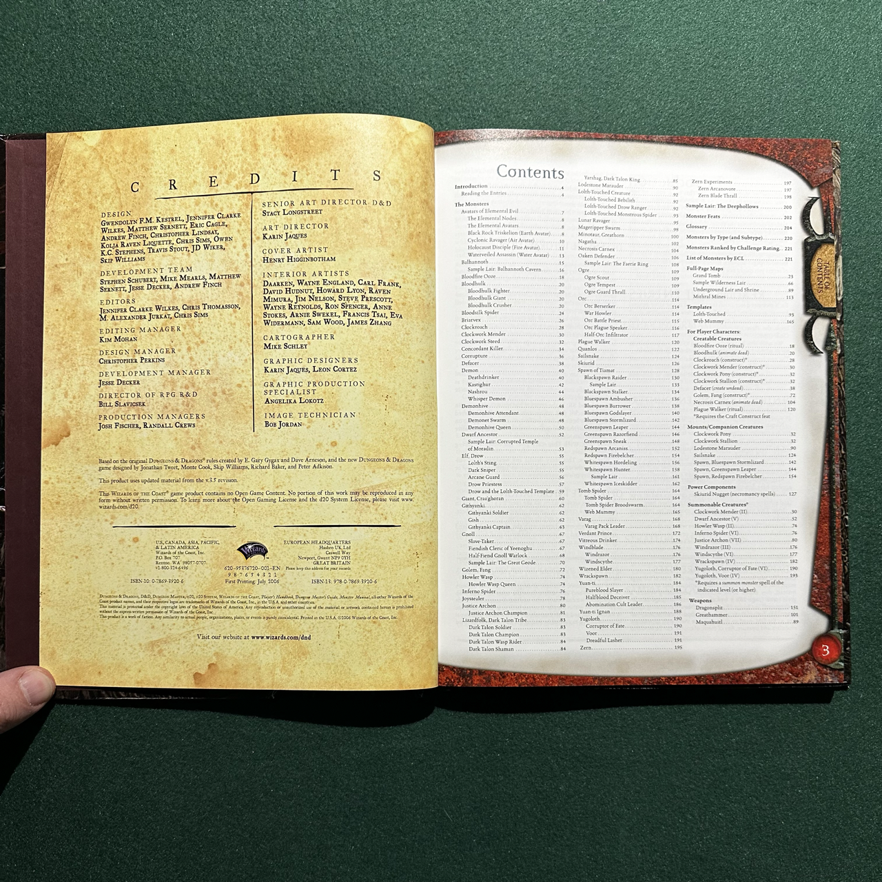 Vintage Dungeons & Dragons Core Book: Monster Manual IV 3.5e FIRST PRINTING