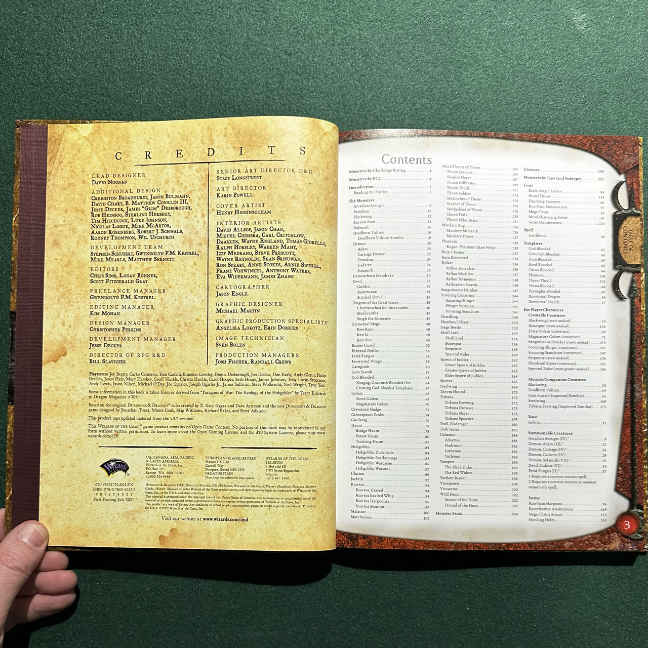 Vintage Dungeons & Dragons Core Book: Monster Manual V 3.5e FIRST PRINTING