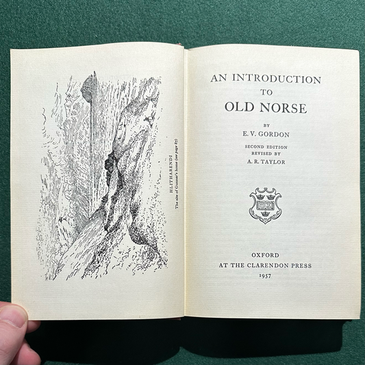 Vintage Non-Fiction Hardback: E V Gordon - An Introduction to Old Norse REVISED EDITION 1957