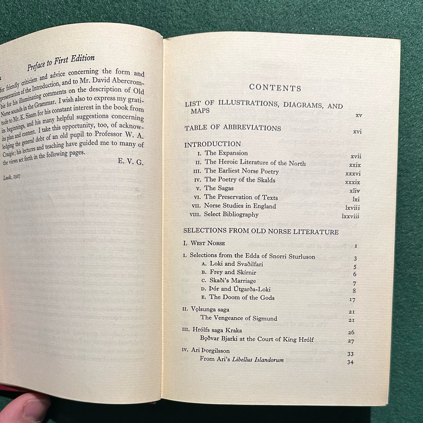 Vintage Non-Fiction Hardback: E V Gordon - An Introduction to Old Norse REVISED EDITION 1957