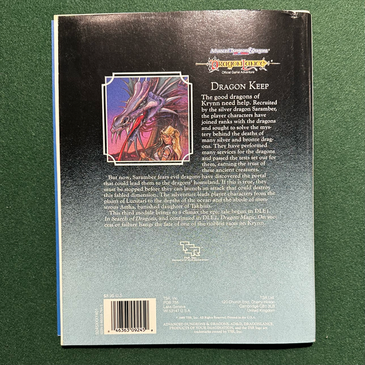 Vintage Dungeons & Dragons Adventure: Dragonlance 2e - Dragon Keep