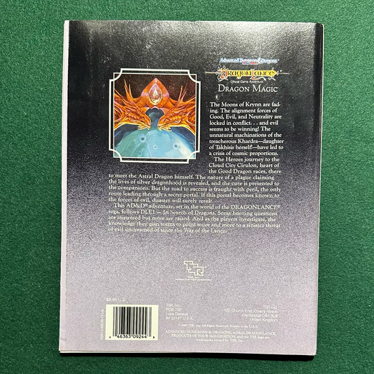 Vintage Dungeons & Dragons Adventure: Dragonlance 2e - Dragon Magic