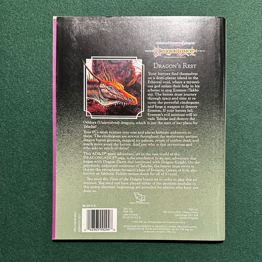 Vintage Dungeons & Dragons Adventure: Dragonlance 2e - Dragon's Rest
