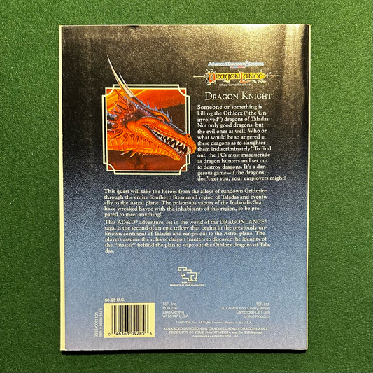 Vintage Dungeons & Dragons Adventure: Dragonlance 2e - Dragon Knight