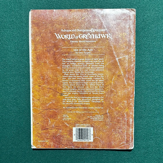 Vintage Dungeons & Dragons Adventure: AD&D World of Greyhawk - Isle of the Ape