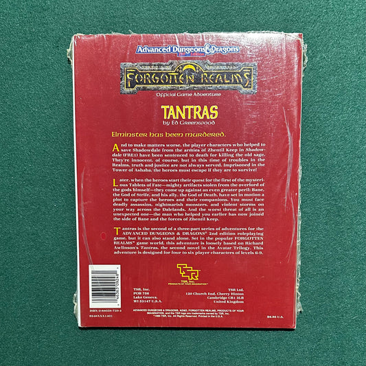 Vintage Dungeons & Dragons Adventure: Tantras 2e SEALED