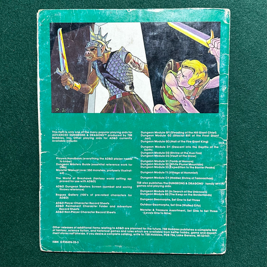 Vintage Dungeons & Dragons Adventure: AD&D - Slave Pits of the Undercity