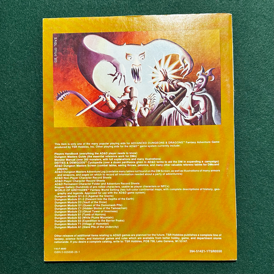 Vintage Dungeons & Dragons Adventure: AD&D - Secret of the Slavers Stockade