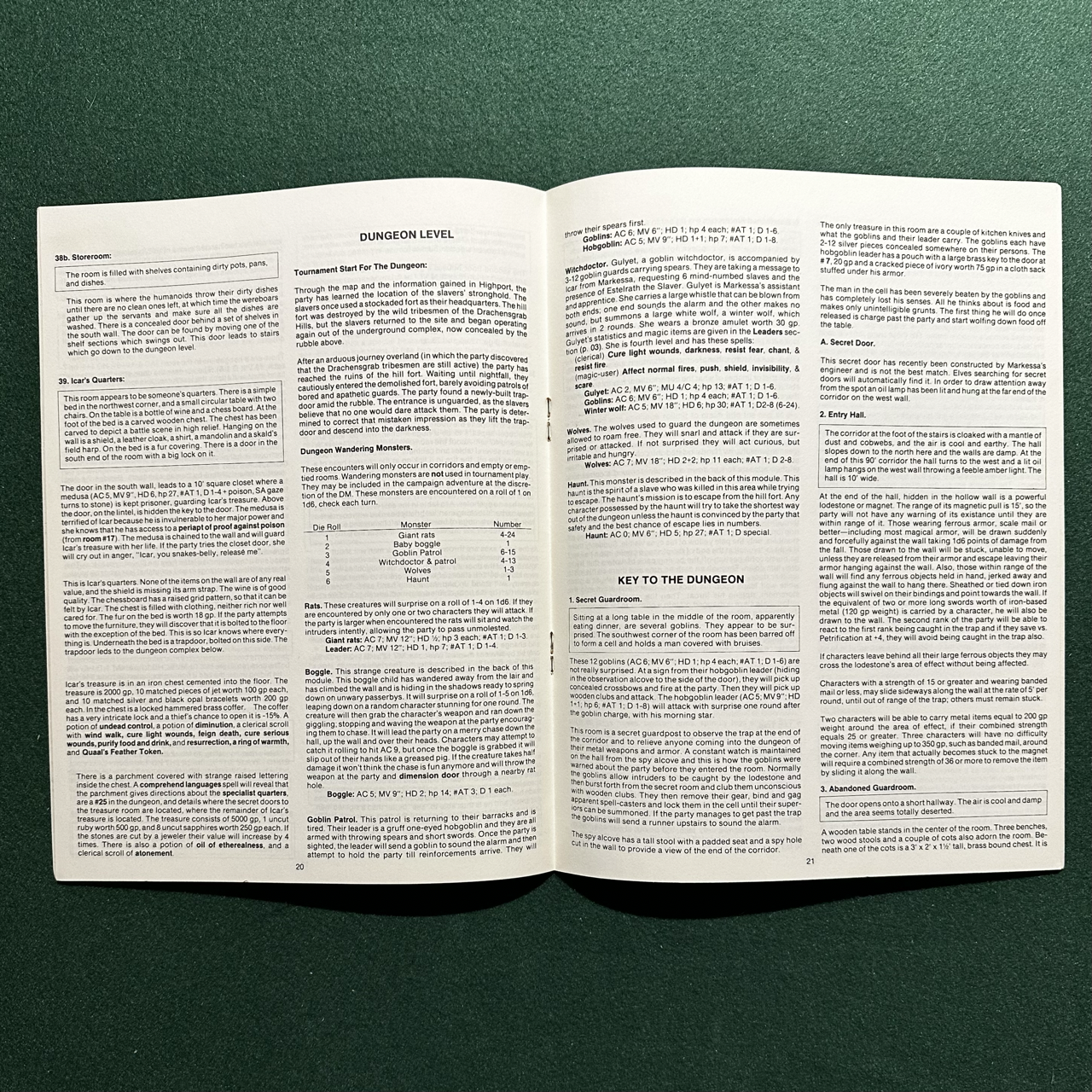 Vintage Dungeons & Dragons Adventure: AD&D - Secret of the Slavers Stockade