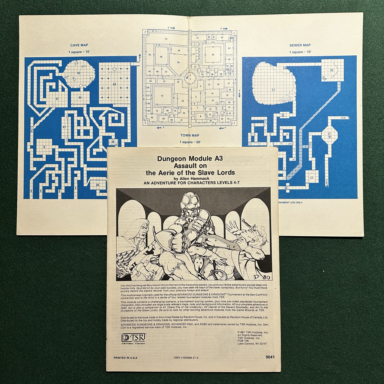 Vintage Dungeons & Dragons Adventure: AD&D - Assault on the Aerie of the Slave Lords