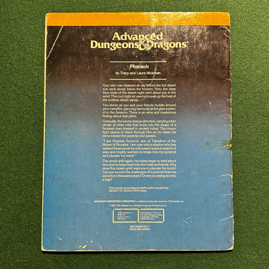 Vintage Dungeons & Dragons Adventure: AD&D - Pharaoh