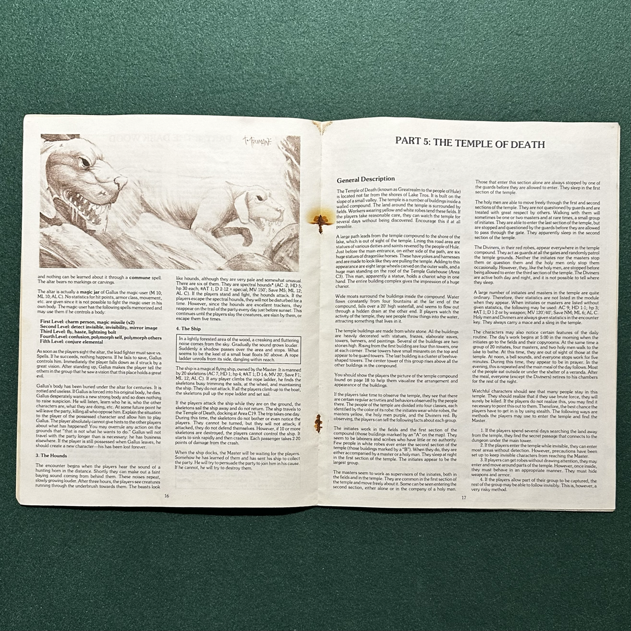 Vintage Dungeons & Dragons Adventure: D&D Expert - Temple of Death