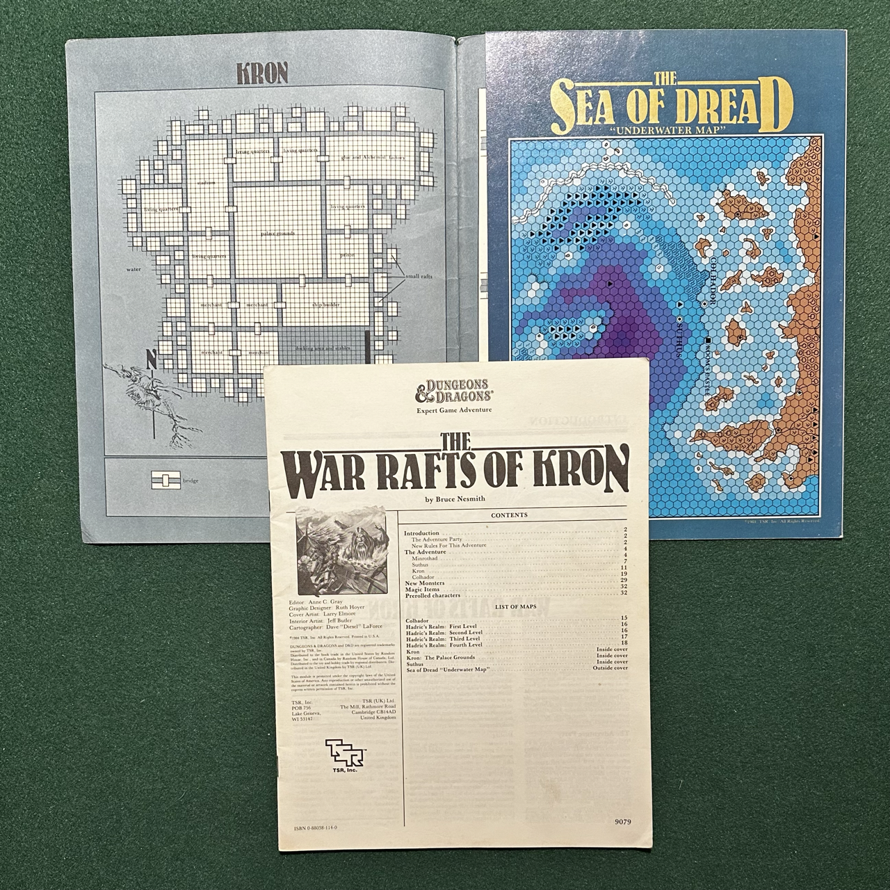 Vintage Dungeons & Dragons Adventure: D&D Expert - The War Rafts of Kron