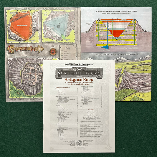 Vintage Dungeons & Dragons Adventure: AD&D Hellgate Keep Dungeon Crawl