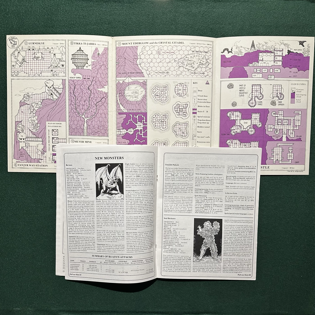 Vintage Dungeons & Dragons Adventure: AD&D Dark Clouds Gather